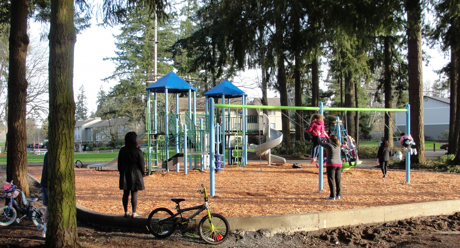 New play equipment at Stockford Village Neighborhood Park.