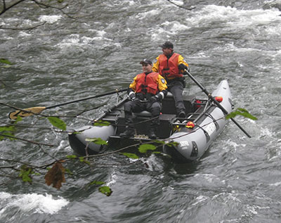 Sheriff marine patrol on the river