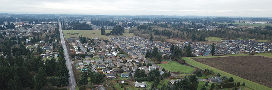 Aerial photo of Clark County