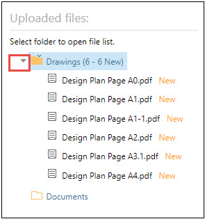 ePlan uploaded files