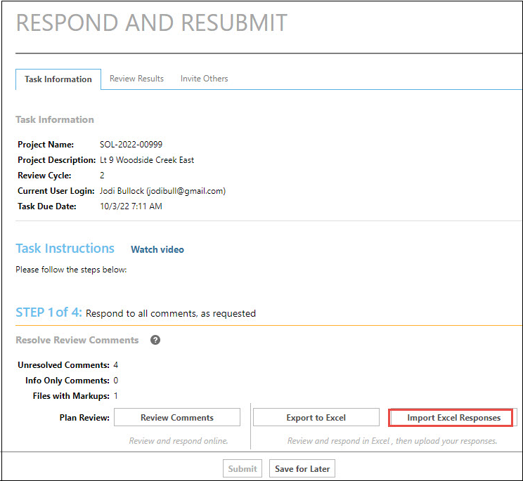 Import Excel file