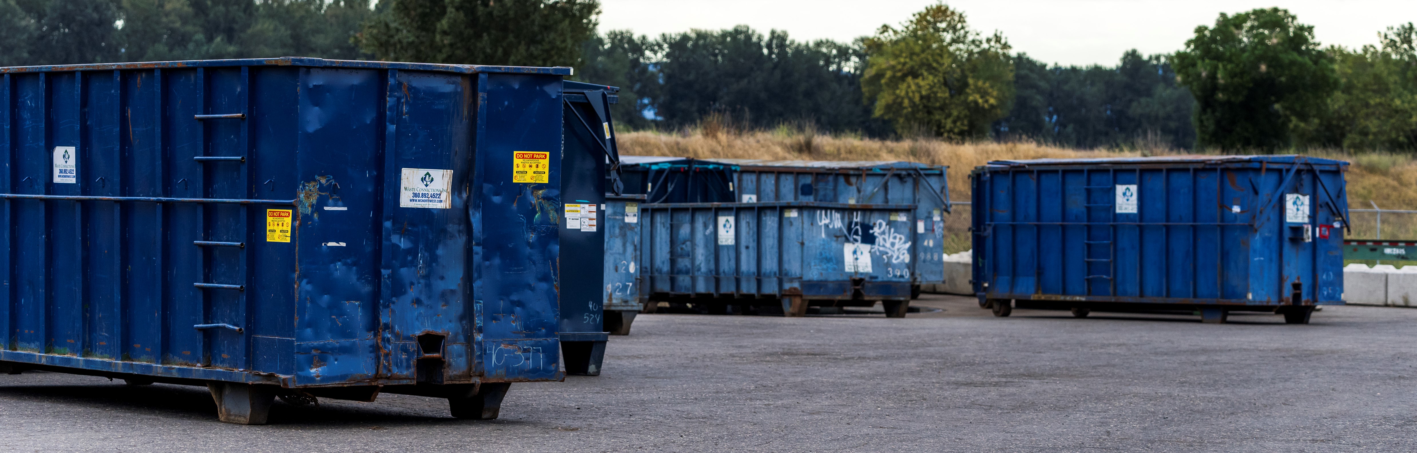 Garbage drop boxes - banner