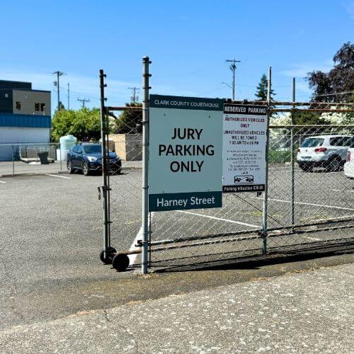 Jury Parking Lot #2 on the Corner of West 13th Street and Harney Street