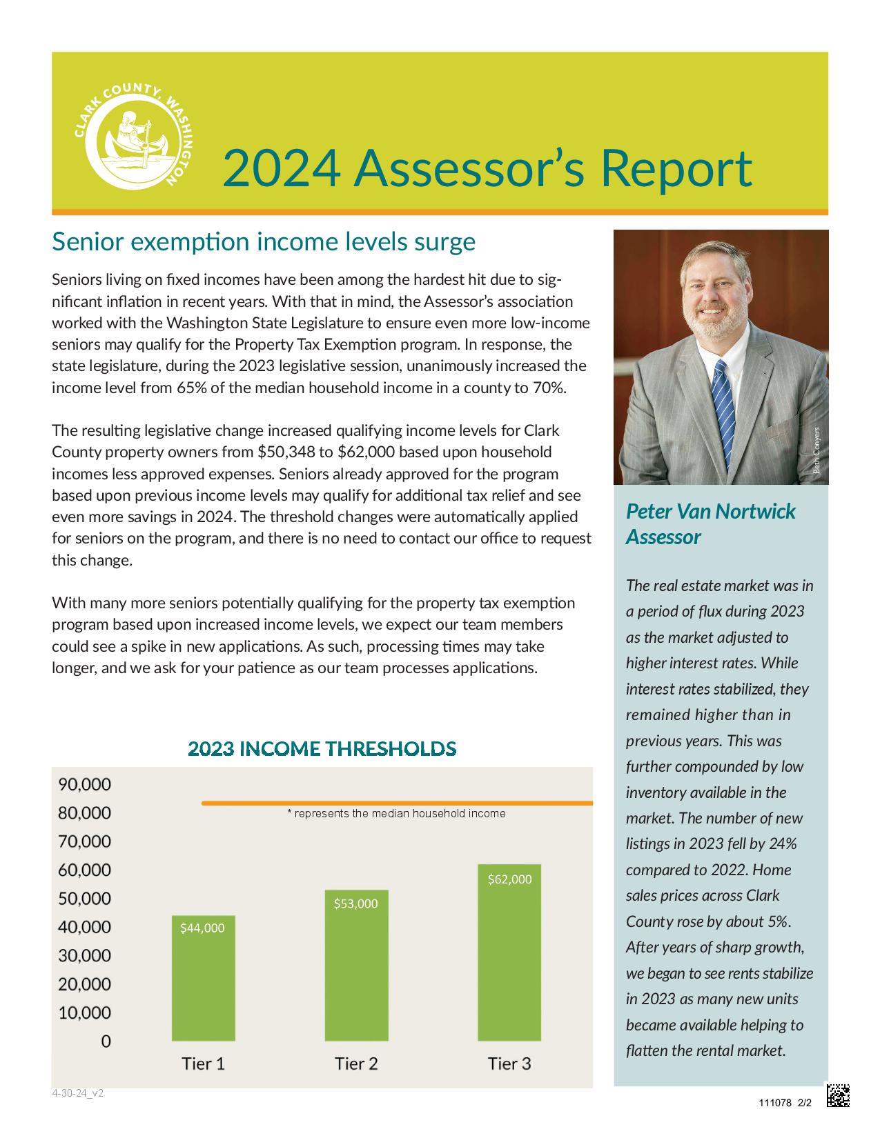 2023 Assessor's Report first page