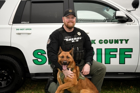 Deputy Brannan and K9 Apollo